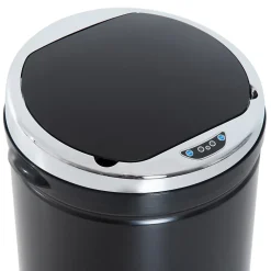 Poubelle automatique 42L - capteur de mouvement - bac interne amovible - acier inox noir