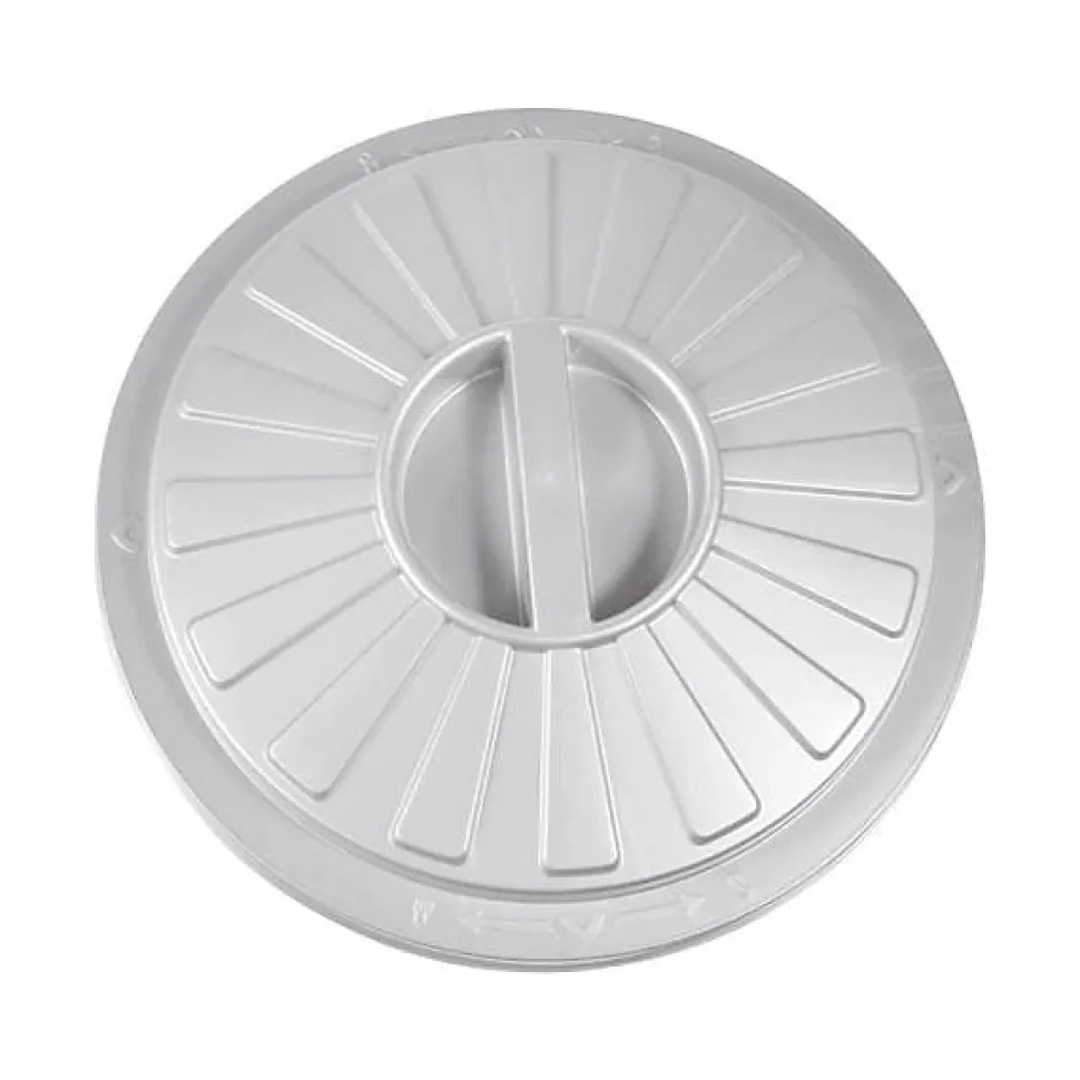 Poubelle Bassine Collecteur en plastique 23 litres - Argent