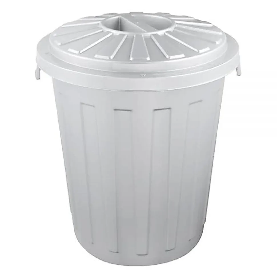 Poubelle Bassine Collecteur en plastique 23 litres - Argent