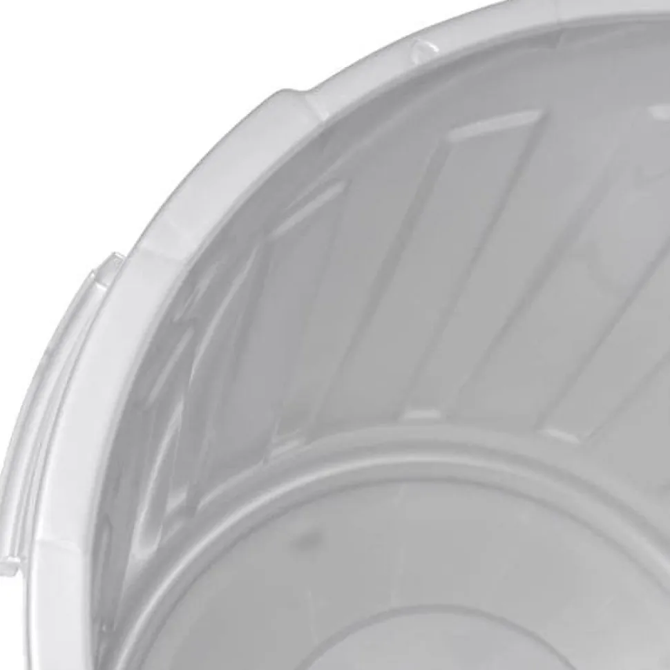 Poubelle Bassine Collecteur en plastique 23 litres - Argent