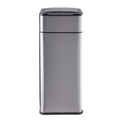 Poubelle cuisine automatique latérale - Ouverture papillon - Inox SS304 - 60L - Piles ou batterie