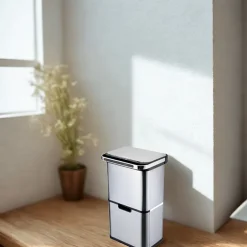 Poubelle cuisine automatique de tri à 4 compartiments - 60L - Inox SS304 - Piles ou batterie