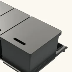 Poubelle cuisine CYCLO 66 L - poubelle de tri 1 x 16 et 2 x 25 litres