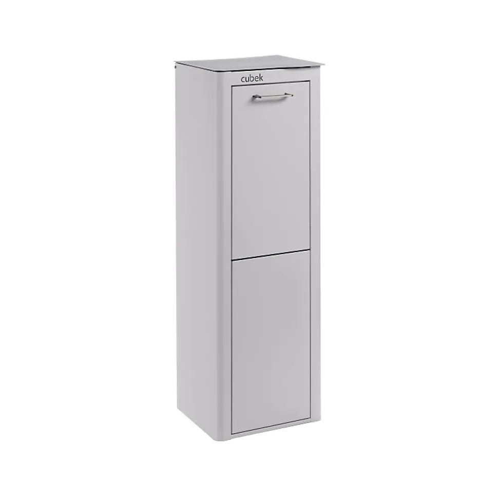 Poubelle cuisine de tri sélectif CUBEK, 2 compartiments de 20 litres.