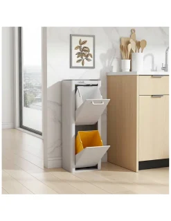 Poubelle cuisine de tri sélectif CUBEK, 2 compartiments de 20 litres.