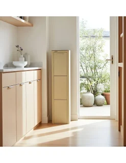 Poubelle cuisine de tri sélectif CUBEK, 3 compartiments de 20 litres.