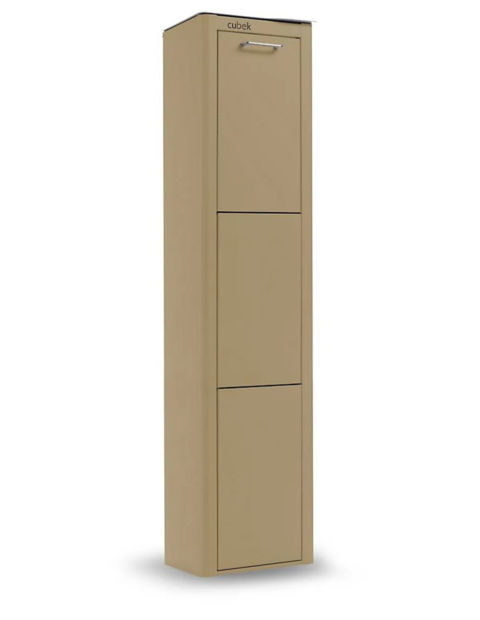 Poubelle cuisine de tri sélectif CUBEK, 3 compartiments de 20 litres.