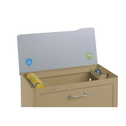 Poubelle cuisine de tri sélectif CUBEK, 4 compartiments de 20 litres.