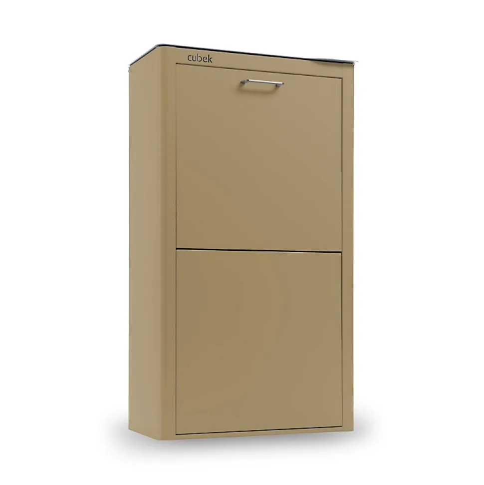 Poubelle cuisine de tri sélectif CUBEK, 4 compartiments de 20 litres.