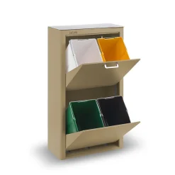 Poubelle cuisine de tri sélectif CUBEK, 4 compartiments de 20 litres.