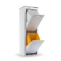 Poubelle cuisine de tri sélectif CUBEK, 2 compartiments de 20 litres.