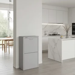 Poubelle cuisine de tri sélectif CUBEK, 4 compartiments de 20 litres.