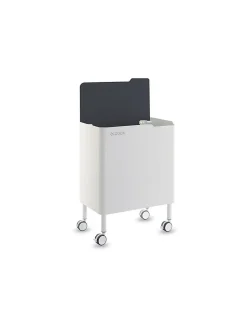 Poubelle cuisine ergonomique, fonctionnelle et élégante, 2 x 20 litres, ECOBOX NOA