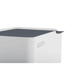 Poubelle cuisine ergonomique, fonctionnelle et élégante, 2 x 20 litres, ECOBOX NOA