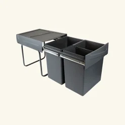 Poubelle cuisine JOKA - poubelle encastrable 2 x 20 litres