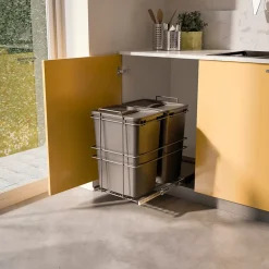 Poubelle cuisine PROMAX - poubelle encastrable 2 x 35 litres