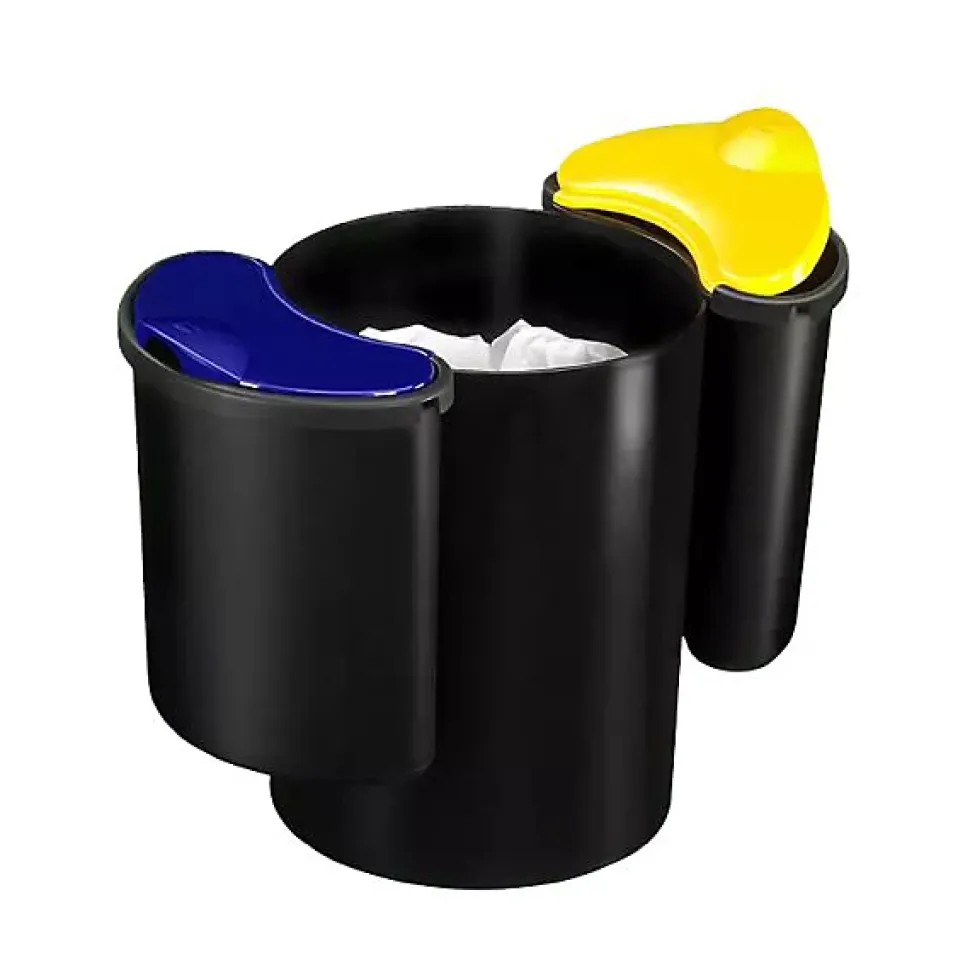 Poubelle de bureau avec kit tri sélectif 25 litres