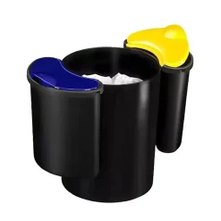 Poubelle de bureau avec kit tri sélectif 25 litres