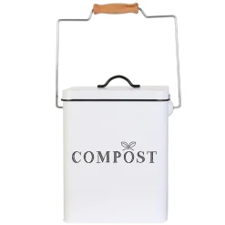 Poubelle de compostage en métal