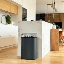 Poubelle de cuisine à ouverture automatique Kitchen Move Majestic gris 58 L