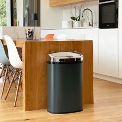 Poubelle de cuisine à ouverture automatique Kitchen Move Majestic gris 58 L