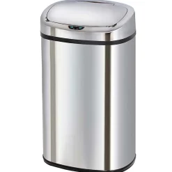 Poubelle de cuisine à ouverture automatique Kitchen Move Majestic inox 58 L