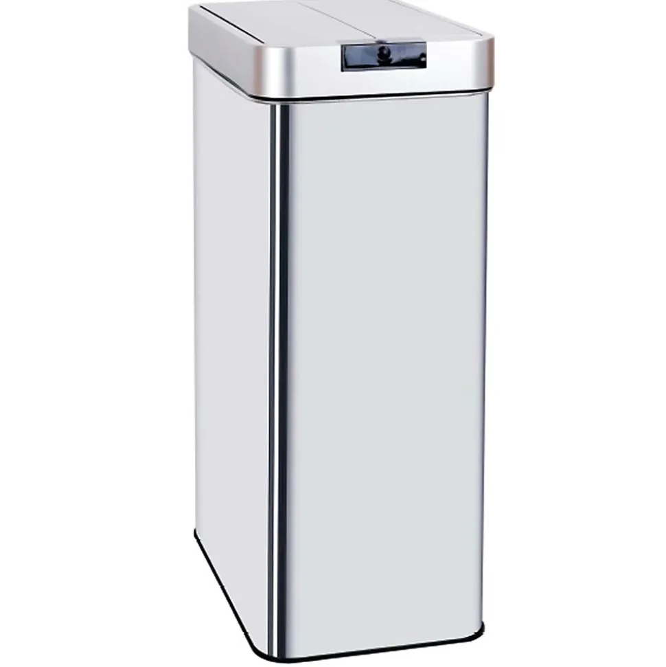 Poubelle de cuisine à ouverture automatique Kitchen Move Silverlake inox 70 L