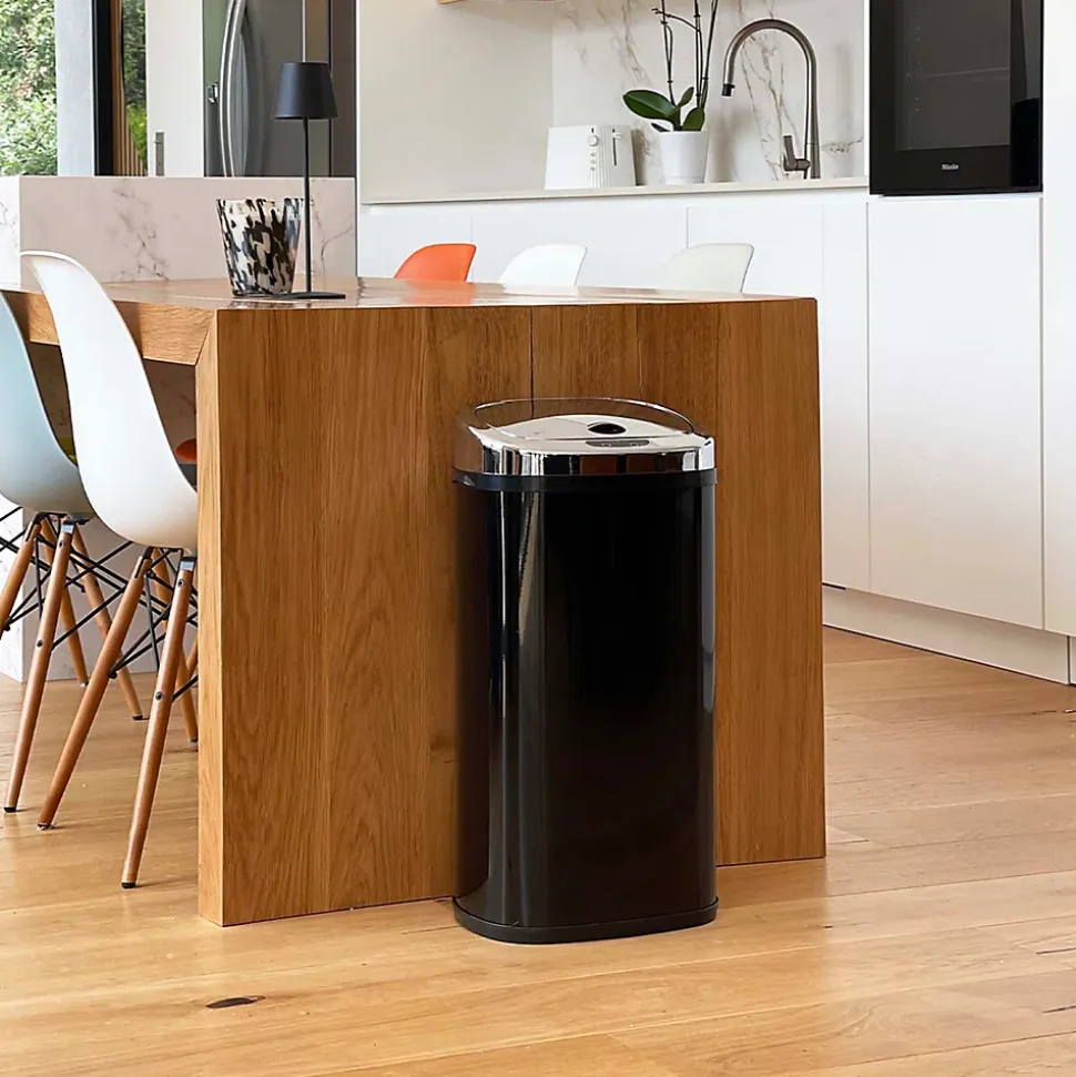 Poubelle de cuisine à ouverture automatique Kitchen Move Largo noir 42 L