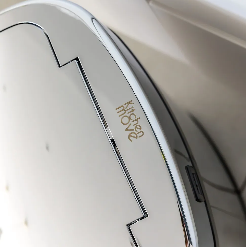 Poubelle de cuisine à ouverture automatique Kitchen Move Majestic inox 68 L