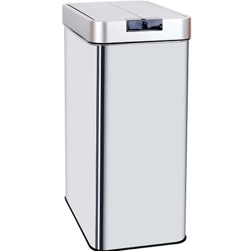 Poubelle de cuisine à ouverture automatique Kitchen Move Silverlake inox 60 L
