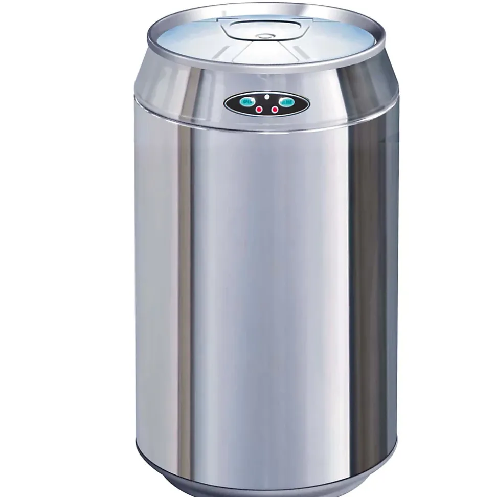 Poubelle de cuisine à ouverture automatique Kitchen Move Canette inox 30 L