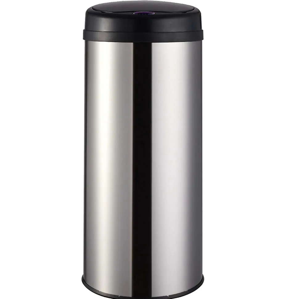 Poubelle de cuisine à ouverture automatique Kitchen Move Artic argent 50 L