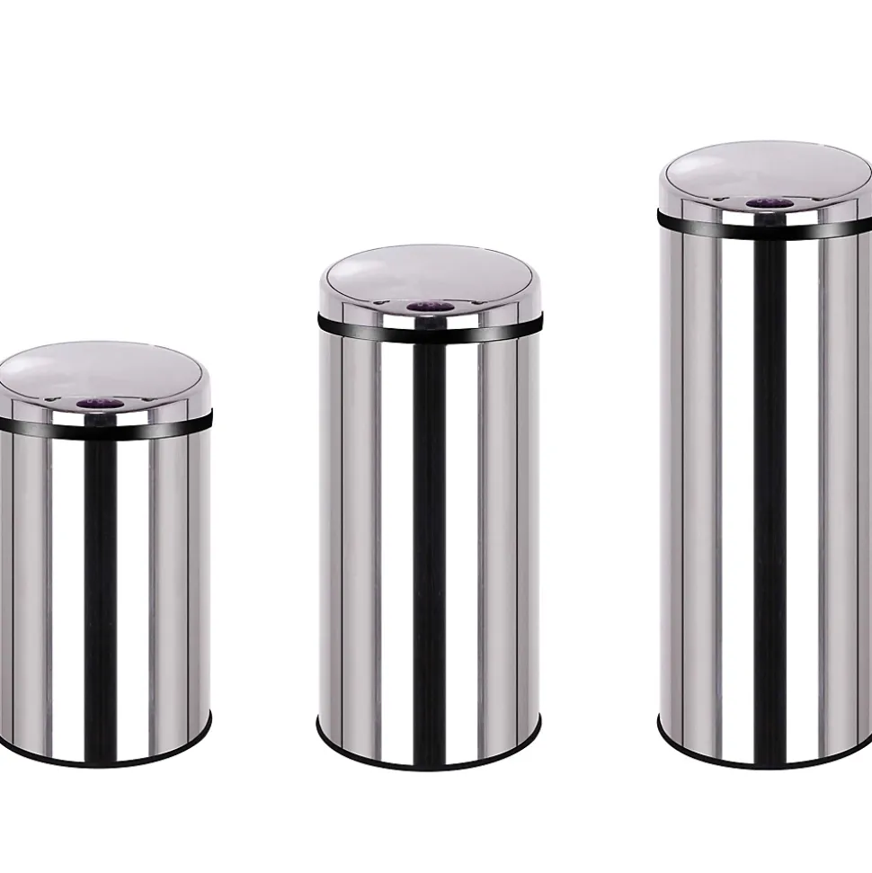 Poubelle de cuisine à ouverture automatique Kitchen Move Artic inox 30 L