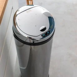Poubelle de cuisine à ouverture automatique Kitchen Move Artic inox 30 L