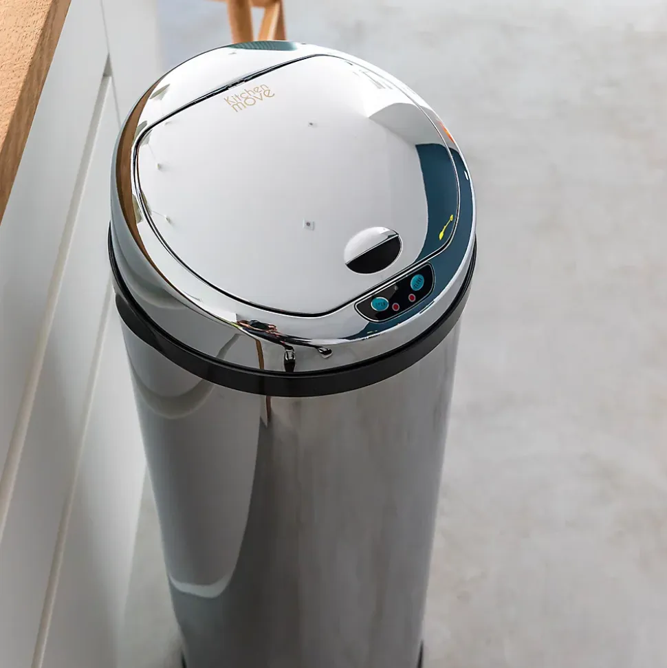 Poubelle de cuisine à ouverture automatique Kitchen Move Artic inox 30 L