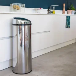 Poubelle de cuisine à ouverture automatique Kitchen Move Artic inox 50 L