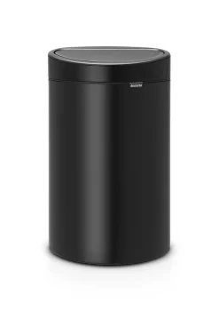 Poubelle de cuisine à ouverture automatique Brabantia Touch Bin noir