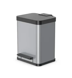 Poubelle de cuisine à pédale 20L Hailo Öko Uno Plus M Coloris - Argent