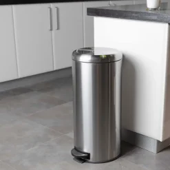 Poubelle de cuisine à pédale Kitchen Move Urban acier 30 L