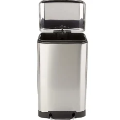 Poubelle de cuisine à pédale Kitchen Move Greenwich inox 30 L