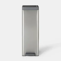 Poubelle de cuisine à pédale 30 L Kora GoodHome H. 70,5 cm inox