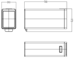 Poubelle de cuisine à pédale 30 L Kora GoodHome H. 70,5 cm inox