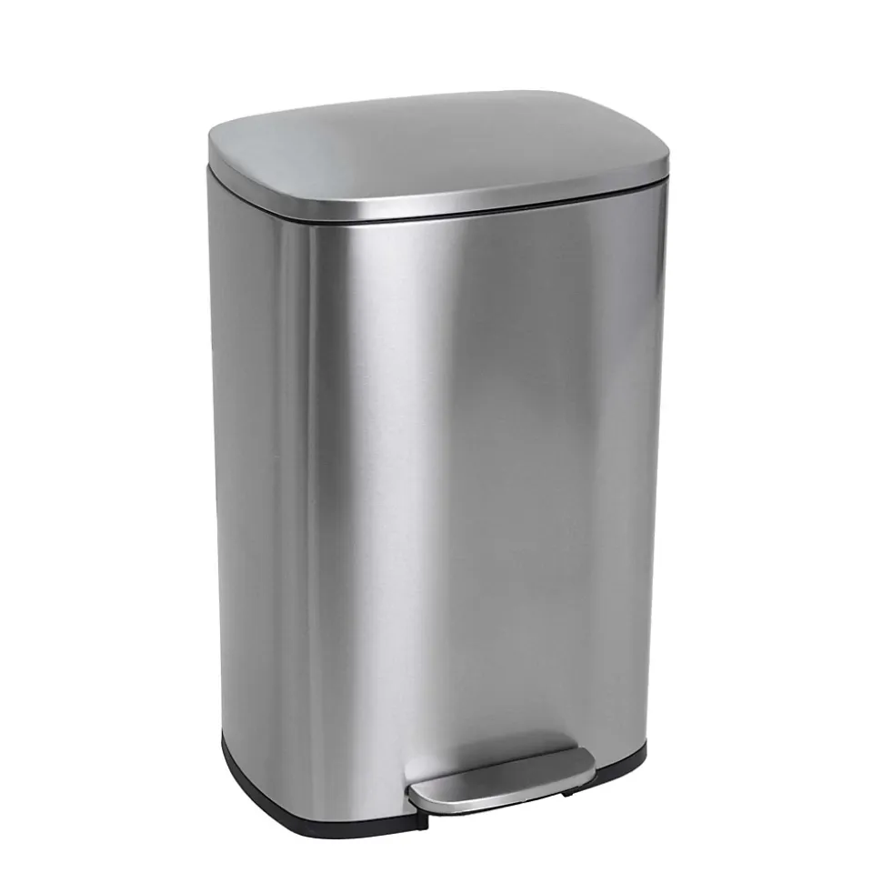 Poubelle de cuisine à pédale Kitchen Move Admiral inox 50 L