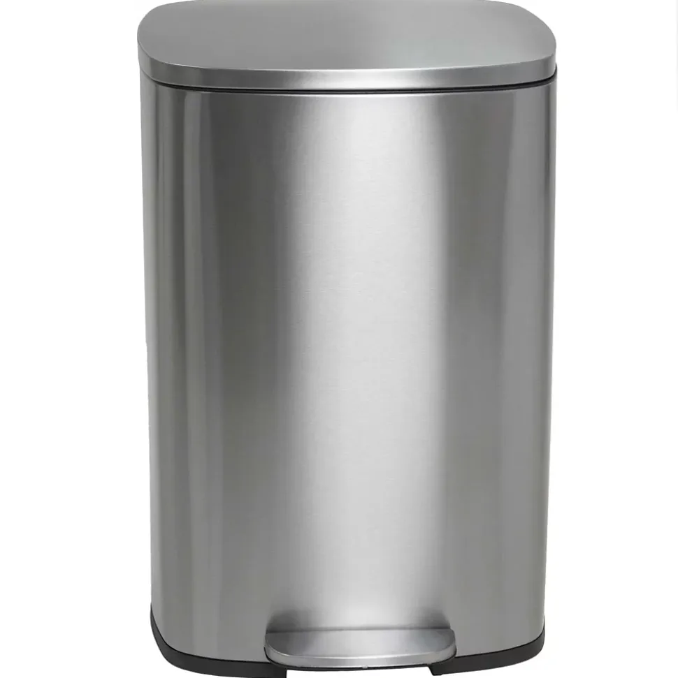 Poubelle de cuisine à pédale Kitchen Move Admiral inox 50 L