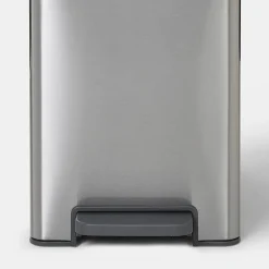 Poubelle de cuisine à pédale 14L Kora GoodHome H. 35,5 cm inox