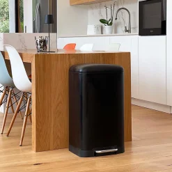 Poubelle de cuisine à pédale Kitchen Move Greenwich noir 40 L