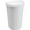 Poubelle de cuisine avec 2 couvercles basculant 45 litres - Blanc