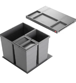 Poubelle de cuisine encastrable AS Allegro S350 28L + 2x13L Hailo