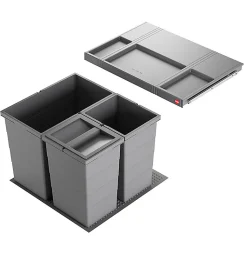 Poubelle de cuisine encastrable AS Allegro S350 28L + 2x13L Hailo