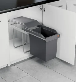 Poubelle de cuisine encastrable 24L Hailo Single Box